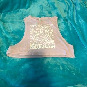 MUSCLE LOVE CROP TANK *EXPRESSION